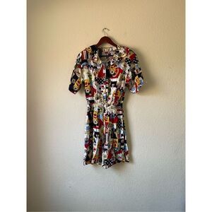 Vintage nautical‎ coastal theme 80s romper size small